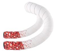 WchsTUmpxN Bike Handlebar Tape 2.2m Road Bar Ultralight Tapes Soft Anti-Vibration Wrap Cycling Accessories(White Red)