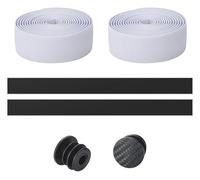 WchsTUmpxN Bike Handlebar Tape Bicycle Anti-Slip Damping Cycling Road Handle Belt Wraps with Bar End Plugs(White)