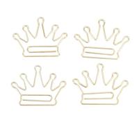 WchsTUmpxN Cute Paper Clips,20Pcs Crown Shaped Paper Clips, Iron Decorative Paperclips with Box for Books Notebooks Clipboards Files Classification Organization (Gold)