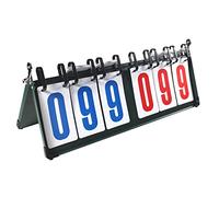 WchsTUmpxN Table Top Scoreboard, 6-Digit Scoreboard,Portable Table Top Scoreboard Score Flipper,for Any Competitive Sport
