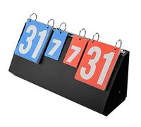 WchsTUmpxN Table Top Scoreboard, Score Board, Portable Table Top Scoreboard,Easy-Flip Scorekeeper and Referee Gear