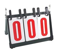 WchsTUmpxN Table Top Scoreboard, Sports Score Board, Portable 3-Digit Table Top Scoreboard, Flip Scorekeeper Referee Gear for Competitions