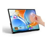 WCKUN 15.6" 1080P FHD IPS Portable Touch Screen 10 Point Gaming Touch Screen with Dual Speakers and Kickstand, USB-C HDMI External Display for Laptop PS5 Switch (1080P Touch Screen