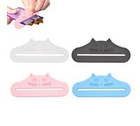 Wcmxdg 4PCS Cat Treat Squeezer, Wet Snack Scraper Feeding Pouch Squeezer Wet Food Lickable Treat Squeeze Up Cat Strip Feeder For Sauce Bag Home Kitchen Kittens Dogs Pet Lovers Cooking Eating