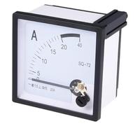 WCNGRFRNB Square pointer type DC AC Meter Pointer Type AC Ammeter SQ-72 AC 5A 10A 20A 30A 50A Analog Panel(500A(5A))