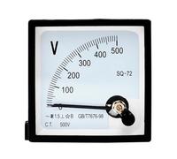 WCNGRFRNB Square pointer type DC AC Meter SQ-72 Mechanical Pointer AC Voltmeter Gauge 250V 300V 450V 500V Accuracy 1.5(AC100V)