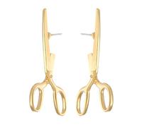 WCRAZYE Gothic Scissor Hoop Earrings for Women - Vintage Minimalist Scissor Earrings for Creative Personal Hairdresser & Punk Halloween Looks, Zinc, unkown