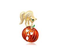 WCRAZYE Halloween Brooches Pin for Women Girls Fashion Cute Halloween Bat Spider Pumpkin Witchy Hat Making Magic Brooches Badges Lapel Pins Fun Holiday Festival Costume Hat Bag Suit Dress Accessories