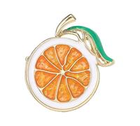 WCRAZYE Rhinestone Lemon Brooches Pin for Women Girls Dainty Cute Tiny Yellow Crystal Lemon Fruit Safety Lapel Brooch Pins Fashion Jewelry Gift, Perfect for Dresses Hat Bag, L, Alloy Steel, crystal