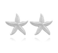 WCRAZYE Starfish Earrings for Women Girls Boho Large Ocean Star Statement Fashion Gold Sea Stud Earrings Summer Beach Jewelry Gifts Accessories, Zinc, No Gemstone