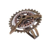 WCRAZYE Steampunk Ring for Men Women Handmade Personalized Vintage Steam Gear Rings Retro Antique Bronze Steampunk Gear Ring Halloween Cosplay Party Jewelry Gifts, Adjustable, Alloy Steel, No Gemstone