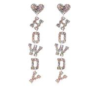 WCRAZYE Western Acrylic HOWDY Glitter Drop Dangle Earrings for Women Lightweight Hat Western Earrings Rodeo Disco Dangle Earrings Country Concert Party Southern Jewelry Rodeo Outfits Accessories, M
