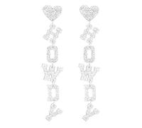 WCRAZYE Western Acrylic HOWDY Glitter Drop Dangle Earrings for Women Lightweight Hat Western Earrings Rodeo Disco Dangle Earrings Country Concert Party Southern Jewelry Rodeo Outfits Accessories, M