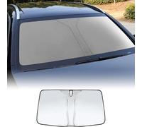 WCSMHYW Car Windscreen Sun Shade for Nissan X-Trail IV T33 2021 2022 2023 2024, Foldable Shade UV Protector Screen Sun Shades Keep Auto Cool Car Accessories,Silver