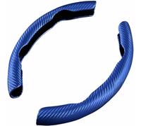 WCSMHYW Carbon Fiber Car Steering Wheel Cover for Ford Mondeo 2000-2018 2019 2020 2021 2022 2023 2024, Breathable Wear-Resistant Steering Wheel Protection Universal Size Car Accessories,Blue