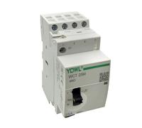 WCT-25A 4-Pole 4NO(Normal Open) 230V 25A Electric Household AC Contactor 35mm DIN Rail Mount With Manual Operating