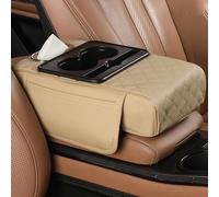 WCXCS Car Armrest Cushion for Kia K3 Hatchback II 2021 2022 2023 2024 2025, Anti Slip Leather Car Armrest Pad Centre Console Cover Car Accessories,C