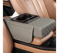 WCXCS Car Armrest Cushion for Lexus LM I 2020 2021 2022 2023 2024 2025, Anti Slip Leather Car Armrest Pad Centre Console Cover Car Accessories,F