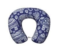 WCXTHGFA Boho Elephant Print U-Shaped Travel Pillow,Custom Memory Foam Cervical Neck Pillow,Portable Pillows
