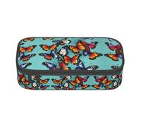 WCXTHGFA Butterfly and Cello Print Stylish Pencil Case,Large Capacity Pencil Pouch,Ideal for Travel Or Daily Use