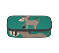WCXTHGFA Cartoon Donkey Print Stylish Pencil Case,Large Capacity Pencil Pouch,Ideal for Travel Or Daily Use