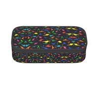 WCXTHGFA Cute Dinosa Print Stylish Pencil Case,Large Capacity Pencil Pouch,Ideal for Travel Or Daily Use