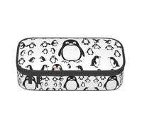 WCXTHGFA Cute Penguin Print Stylish Pencil Case,Large Capacity Pencil Pouch,Ideal for Travel Or Daily Use