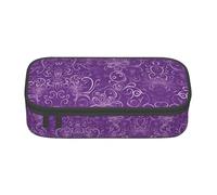 WCXTHGFA Floral Swirls Ivy Print Stylish Pencil Case,Large Capacity Pencil Pouch,Ideal for Travel Or Daily Use