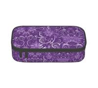 WCXTHGFA Floral Swirls Ivy Print Stylish Pencil Case,Large Capacity Pencil Pouch,Ideal for Travel Or Daily Use