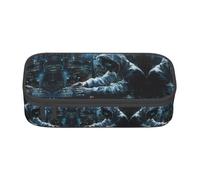 WCXTHGFA Hacker Attack Print Stylish Pencil Case,Large Capacity Pencil Pouch,Ideal for Travel Or Daily Use