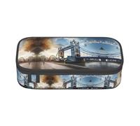 WCXTHGFA Historic Old Tower Bridge London Print Stylish Pencil Case,Large Capacity Pencil Pouch,Ideal for Travel Or Daily Use