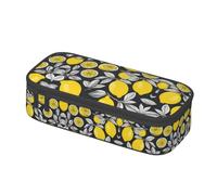 WCXTHGFA Lemon Fruit Pattern Print Stylish Pencil Case,Large Capacity Pencil Pouch,Ideal for Travel Or Daily Use