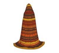 WCXTHGFA Native American Pattern Print Halloween Costume,Medieval Cape With Comfortable Hood,For Cosplay,Parties And More