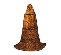 WCXTHGFA Native American Print Halloween Costume,Medieval Cape With Comfortable Hood,For Cosplay,Parties And More