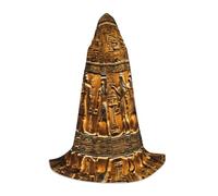 WCXTHGFA Native American Print Halloween Costume,Medieval Cape With Comfortable Hood,For Cosplay,Parties And More