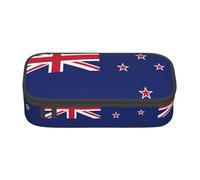 WCXTHGFA New Zealand Flag Print Stylish Pencil Case,Large Capacity Pencil Pouch,Ideal for Travel Or Daily Use