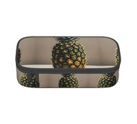 WCXTHGFA Pineapple Painting Print Stylish Pencil Case,Large Capacity Pencil Pouch,Ideal for Travel Or Daily Use