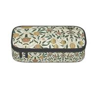 WCXTHGFA Plants and Fruits Print Stylish Pencil Case,Large Capacity Pencil Pouch,Ideal for Travel Or Daily Use