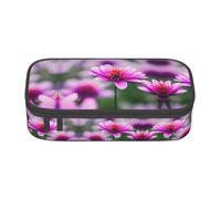 WCXTHGFA Red Flower Purple Butterfly 1 Print Stylish Pencil Case,Large Capacity Pencil Pouch,Ideal for Travel Or Daily Use