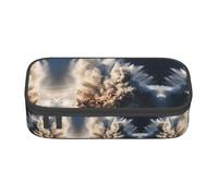 WCXTHGFA Sea Wave Landscape Print Stylish Pencil Case,Large Capacity Pencil Pouch,Ideal for Travel Or Daily Use