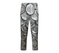 WCXTHGFA Silver Fish Scale Print Pajama Pants For Teenagers,Leisure Pajama Pants,Comfortable All-Season Lounge Wear