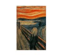 WCYB 50 Most Famous Paintings - The Scream 1893 by Edvard Munch Prints Posters Canvas Deco Paintings Wall Art For Office Unframe 16" L X 24" W