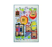 WCYB 846A Window Right by Friedensreich Hundertwasser Posters Prints Canvas Deco Paintings Wall Art Unframe 12" L X 18" W