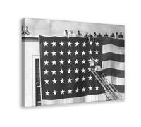WCYB A 49th Star Was Added to The American Flag When Alaska Joined The Union, 1958 Prints Posters Canvas Deco Paintings Wall Art For Office Living Room Fra