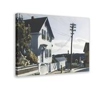 WCYB Adam's House by Edward Hopper Posters Prints Canvas Deco Paintings Wall Art Frame 20" L X 30" W