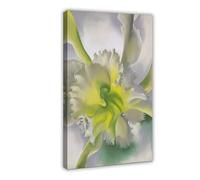 WCYB An Orchid by Georgia O'Keeffe Prints Posters Canvas Deco Paintings Wall Art For Office Living Room Frame 16" L X 24" W