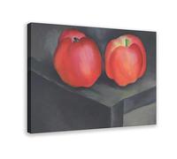 WCYB Apples-No. I by Georgia O'Keeffe Prints Posters Canvas Deco Paintings Wall Art For Office Living Room Frame 16" L X 24" W