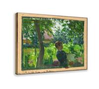 WCYB BAGPIPE LESSONS OF STUDY by Henry Ossawa Tanner Prints Posters Canvas Deco Paintings Wall Art For Office Living Room Frame 12" L X 18" W