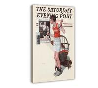 WCYB Be A Man, 1922 by Norman Rockwell Prints Posters Canvas Deco Paintings Wall Art For Office Frame 24" L X 36" W