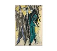 WCYB Berlin Street Scene by Ernst Ludwig Kirchner Posters Prints Canvas Deco Paintings Wall Art Unframe 20" L X 30" W